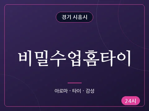 비밀수업홈타이